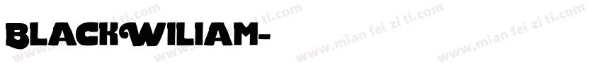 BlackWiliam字体转换