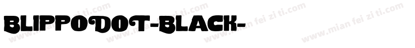 BlippoDOT-Black字体转换