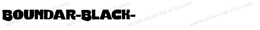 Boundar-Black字体转换