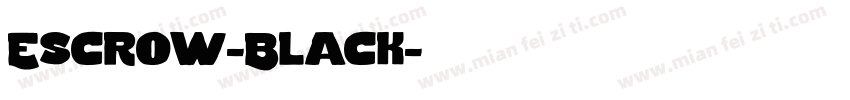 Escrow-Black字体转换