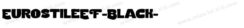 EurostileEF-Black字体转换