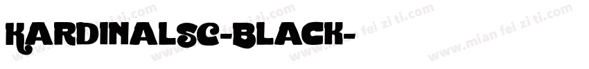 KardinalSC-Black字体转换