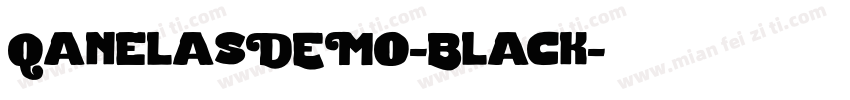 QanelasDEMO-Black字体转换