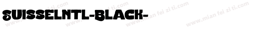 Suisselntl-Black字体转换