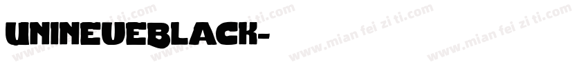 UnineueBlack字体转换