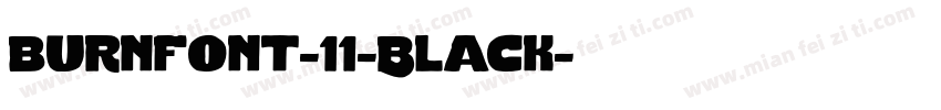 burnfont-11-Black字体转换