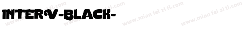 InterV-Black字体转换