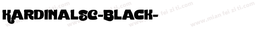 KardinalSC-Black字体转换