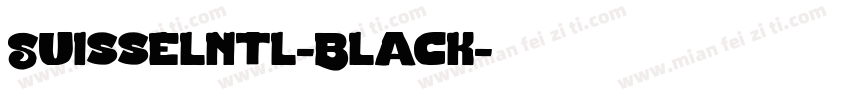Suisselntl-Black字体转换