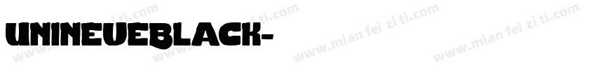 UnineueBlack字体转换