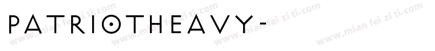 PatriotHeavy字体转换