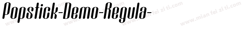 Popstick-Demo-Regula字体转换