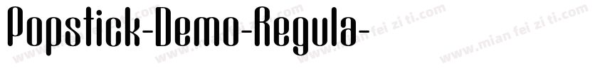 Popstick-Demo-Regula字体转换