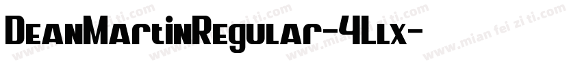 DeanMartinRegular-4Llx字体转换
