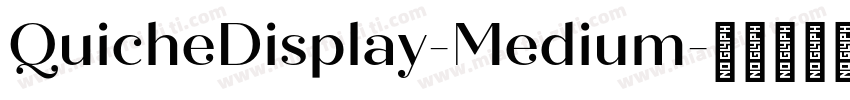 QuicheDisplay-Medium字体转换