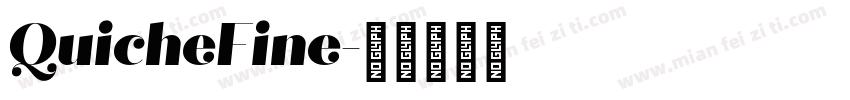 QuicheFine字体转换