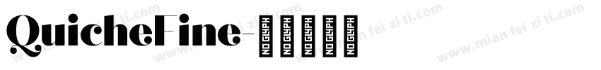 QuicheFine字体转换