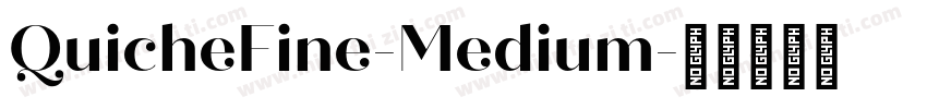 QuicheFine-Medium字体转换