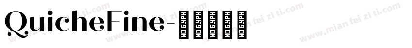 QuicheFine字体转换