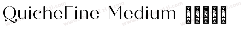 QuicheFine-Medium字体转换