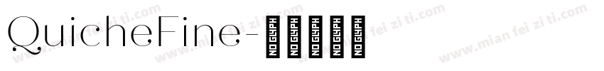 QuicheFine字体转换