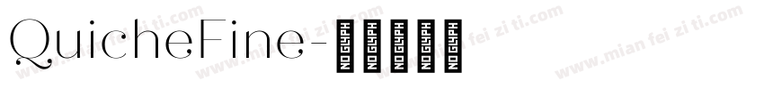 QuicheFine字体转换