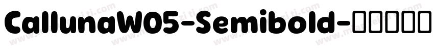 CallunaW05-Semibold字体转换