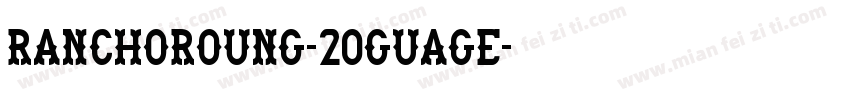 RanchoRoung-20guage字体转换