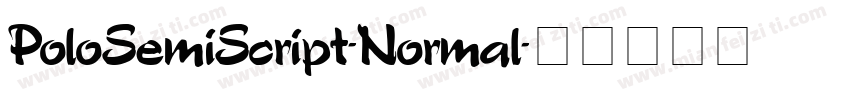 PoloSemiScript-Normal字体转换