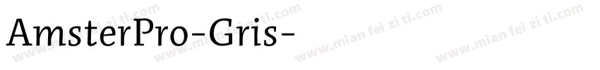AmsterPro-Gris字体转换