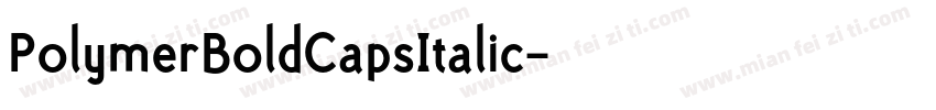 PolymerBoldCapsItalic字体转换