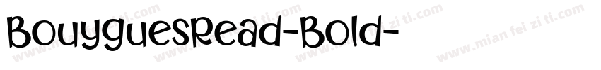 BouyguesRead-Bold字体转换