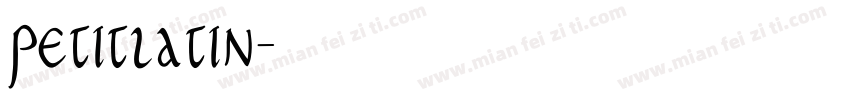 PetitLatin字体转换