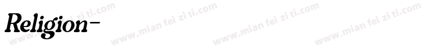 Religion字体转换