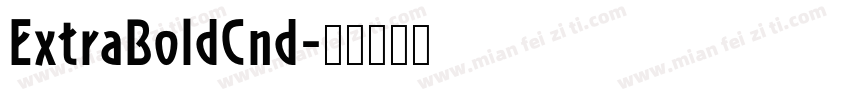 ExtraBoldCnd字体转换