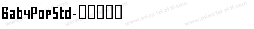 BabyPopStd字体转换
