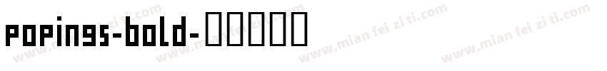 popings-bold字体转换