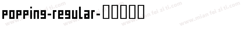 popping-regular字体转换