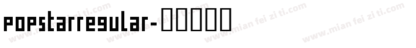 popstarregular字体转换