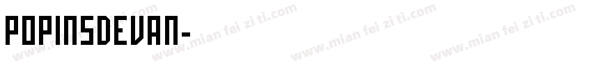 POPINSDEVAN字体转换