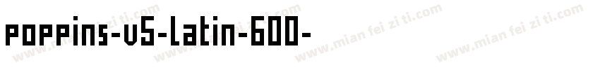 poppins-v5-latin-600字体转换