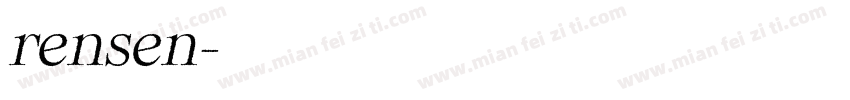 rensen字体转换