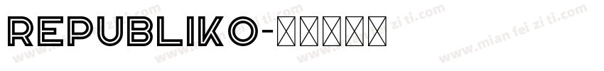 Republiko字体转换