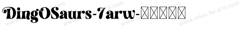 DingOSaurs-7arw字体转换
