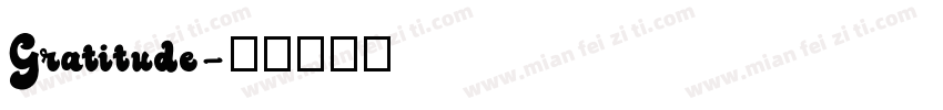 Gratitude字体转换