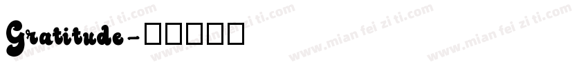 Gratitude字体转换