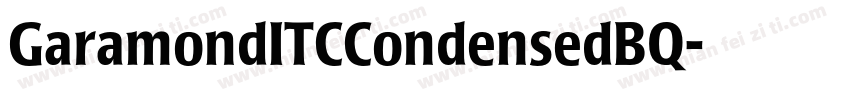 GaramondITCCondensedBQ字体转换