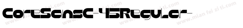 CoreSansC-45Regular字体转换