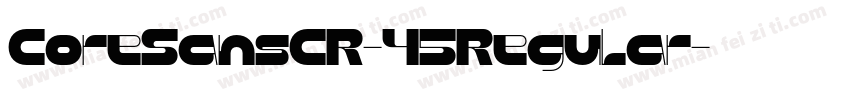 CoreSansCR-45Regular字体转换
