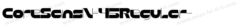 CoreSansN-45Regular字体转换